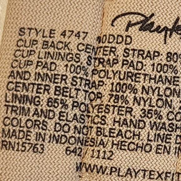 PLANTEX Nube Underwired Plus Size Bra 40DDD - Picture 5 of 11